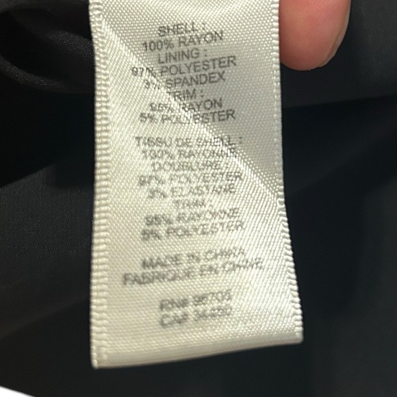 Rebecca Taylor Sleeveless Fringe Trim Shift Dress Black Size 0 - Picture 11 of 12